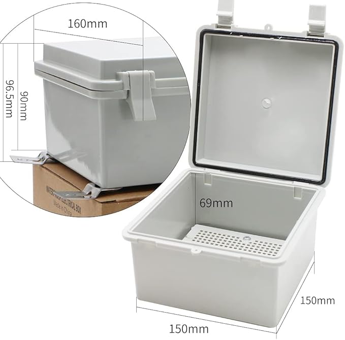MAKERELE Electrical Weatherproof Outdoor Junction Box Small - Image 2