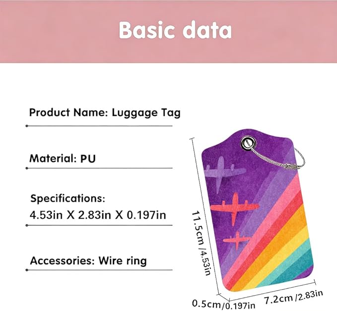 2Pcs Retro Airplane Luggage Tags - Image 3