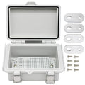 Mini Grey Watertight Junction Box Hinged Cover by AIRTAK