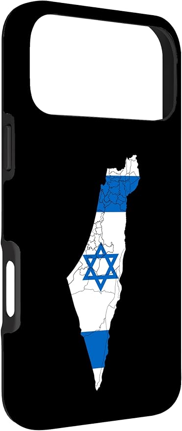 Israel National Flag Distressed Map Case - Image 3