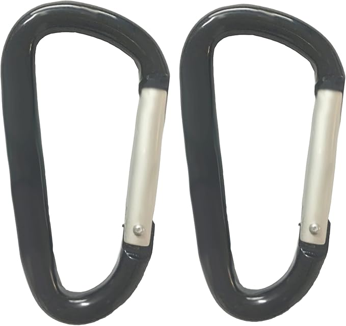 LESHIRY Large Carabiners Keychain 3" Aluminum D Shape Premium Durable D-Ring by LESHIRY