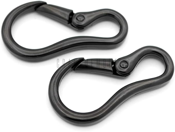 CRAFTMEMORE 2pcs 2 Inches Carabiner Spring Snap Hook Paracord Camping Keychain - Image 3