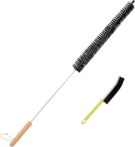 Dryer Lint Brush Vent Cleaner 30 inch Refrigerator Coil Cleaning Brushes Clothes Trap Duct Remover, Crevice Cleaning Brush, Washing Machine Cleaning Tools for Household (1 Pack)