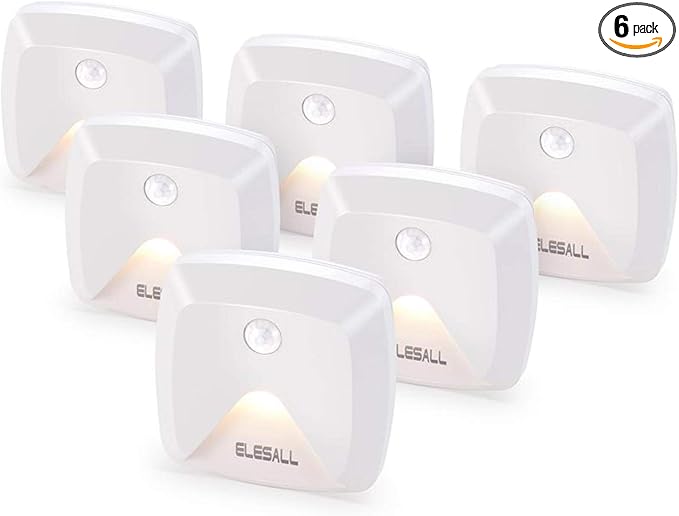 innofox 6-Pack Stick-on Motion Sensor Lights, Warm White LED Night Light by innofoxlightseveryspaceinsideandout