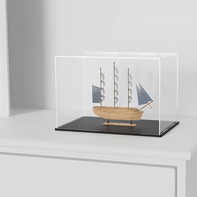 SVENJBB Mini Helmet Display Case, 7.5x5.5x5.5 Inch Acrylic Box - Image 6