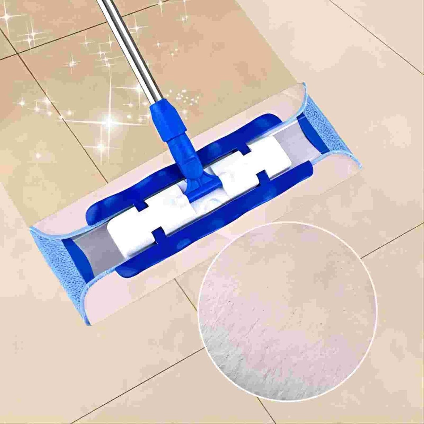 KEEPOW Microfiber Mop Cloth Refills Compatible with MR.SIGA Professional Microfiber Mop, 5 Pack Reusable Flat Mop Refills for Hardwood, Laminate, Tile Floor Cleaning