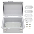 Electrical Junction Box with Mounting Plate, Hinged Cover Stainless Steel by AIRTAK