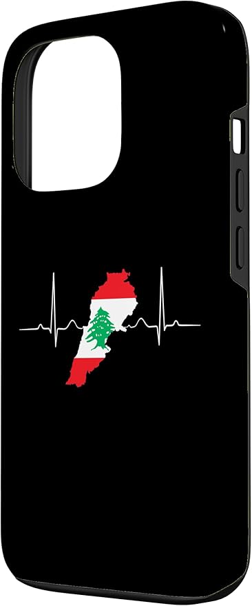 Lebanon Heart Lebanese Heartbeat Vintage Lebanon Map Case - Image 2