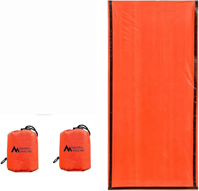 Sierra Madre Emergency Sleeping Bag – Ultralight, Waterproof Mylar Thermal Bivy by SierraMadre