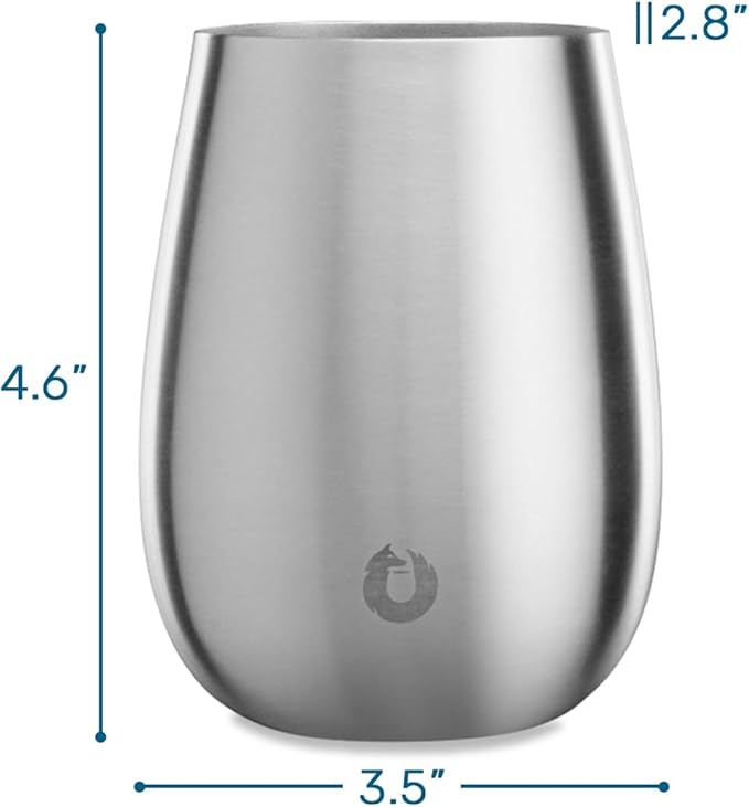 SNOWFOX Premium Vacuum Insulated Stainless Steel Grand Pinot Wine Glass - Image 2
