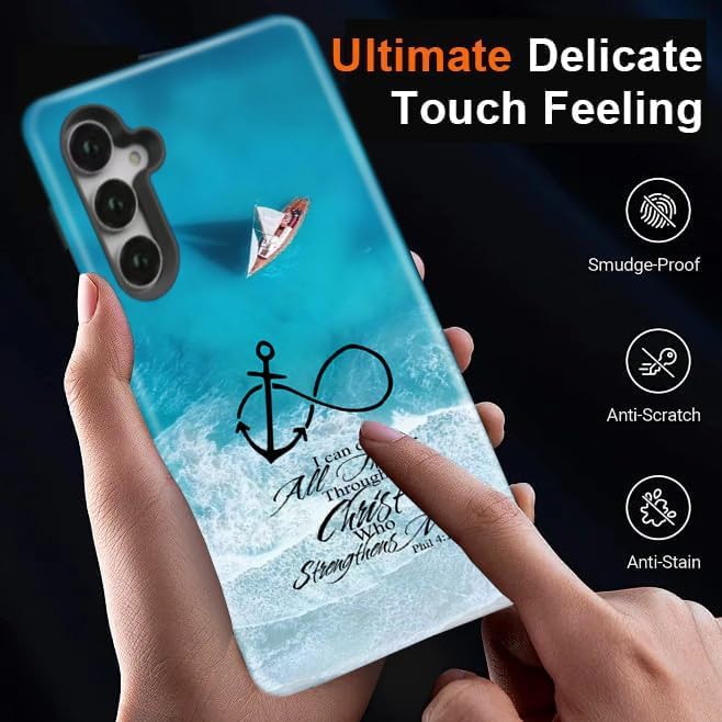 Compatible for Samsung Galaxy S24 FE 5G Case, Dual Layer Heavy Duty 2 in 1 - Image 7