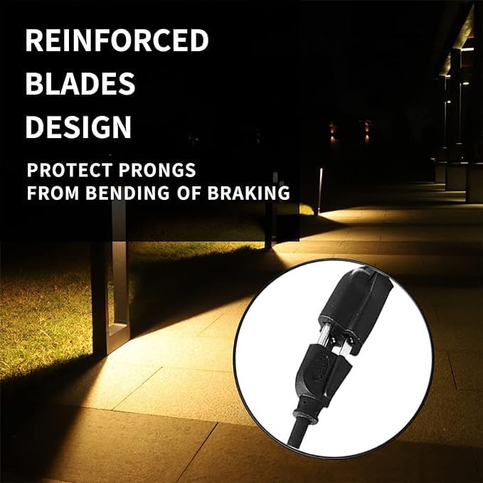 Indoor Outdoor Extension Cord Weatherproof, UL Certified, 14 Gauge 10FT Black 3 - Image 4