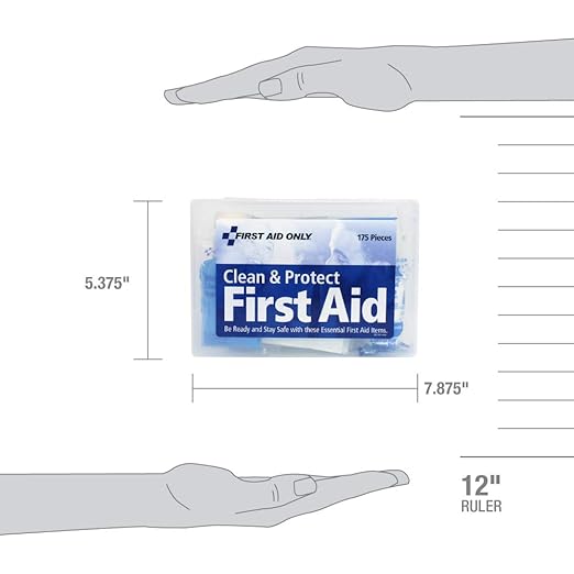 First Aid Only 59695 Clean & Protect Everyday Emergency First Aid Kit - Image 3