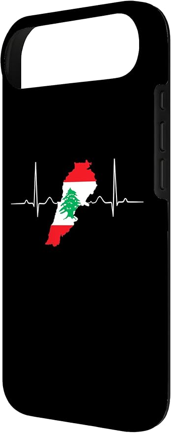 Lebanon Heart Lebanese Heartbeat Vintage Lebanon Map Case - Image 3