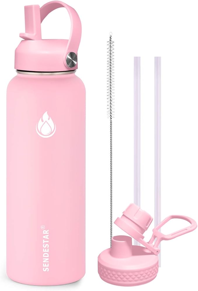 SENDESTAR Stainless Steel Water Bottle, Wide Mouth 40 oz Water Bottle by Sendestar
