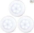 STAR-SPANGLED 3 Pack 2.8” Motion Sensor Lights Indoor AAA Battery Operated by STAR-SPANGLED