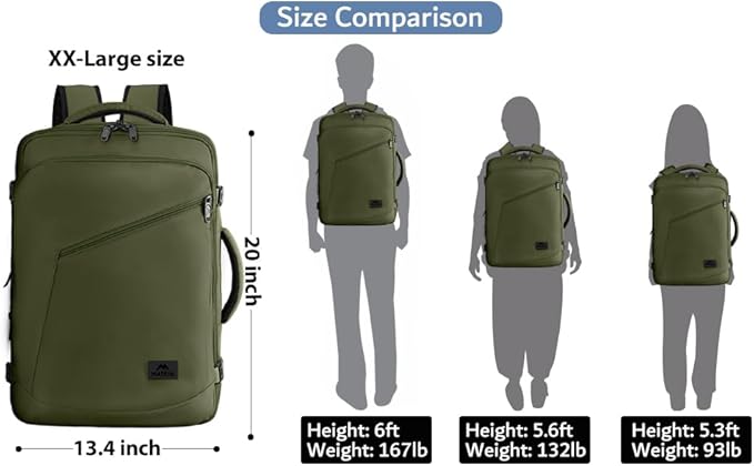 MATEIN Mens Backpack for Travel, Extra Large Expandable Carry on Backpack - Image 7