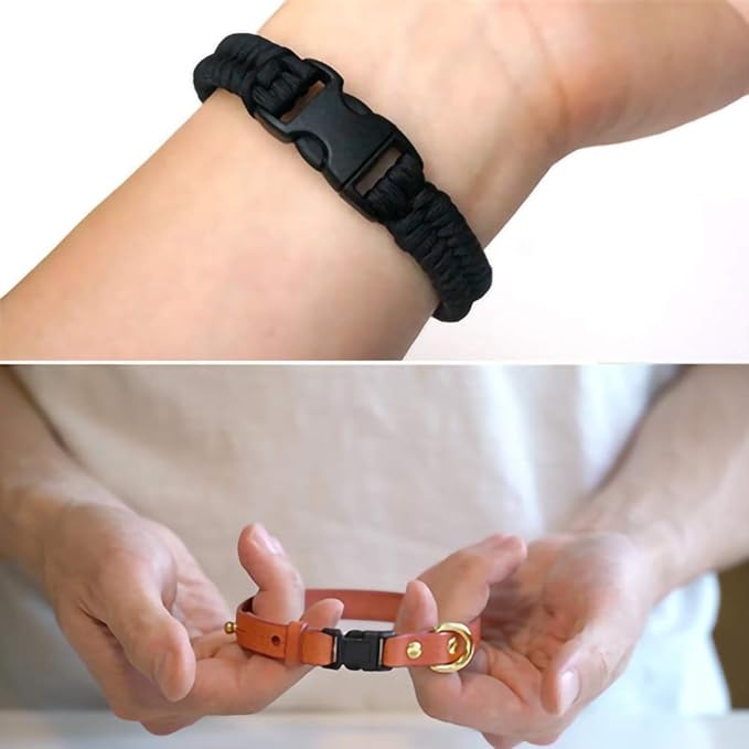 5/8" Black Plastic Side Release Buckle Curved Quick Release - Image 7