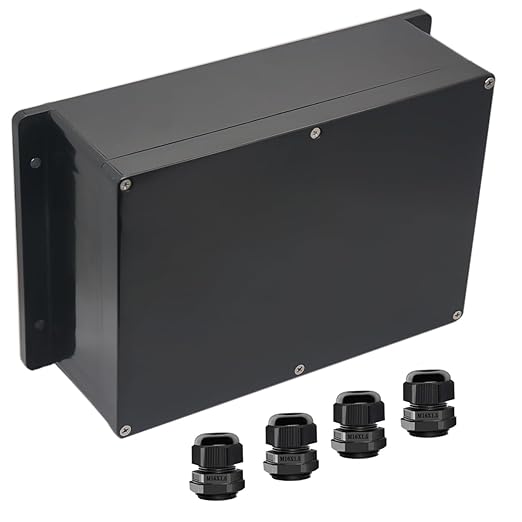 Junction Box IP65 Waterproof ABS Plastic Electrical Project Case Power Junction by Otdorpatio