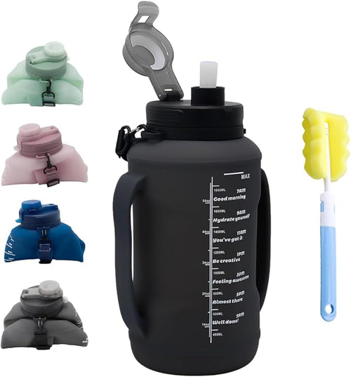 64oz Foldable Silicone Water Bottle by Unknown