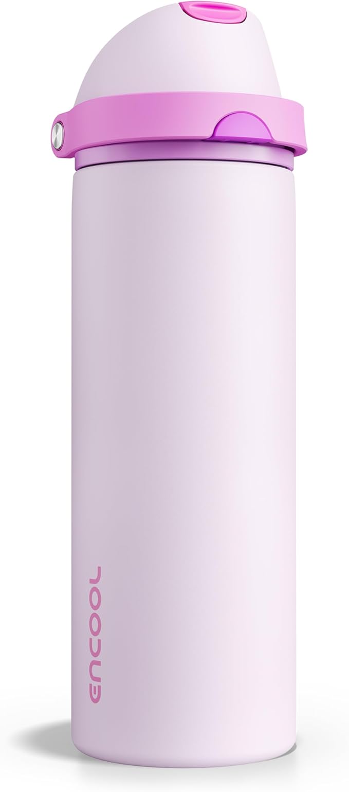Insulated Water Bottle with Straw by ENCOOL