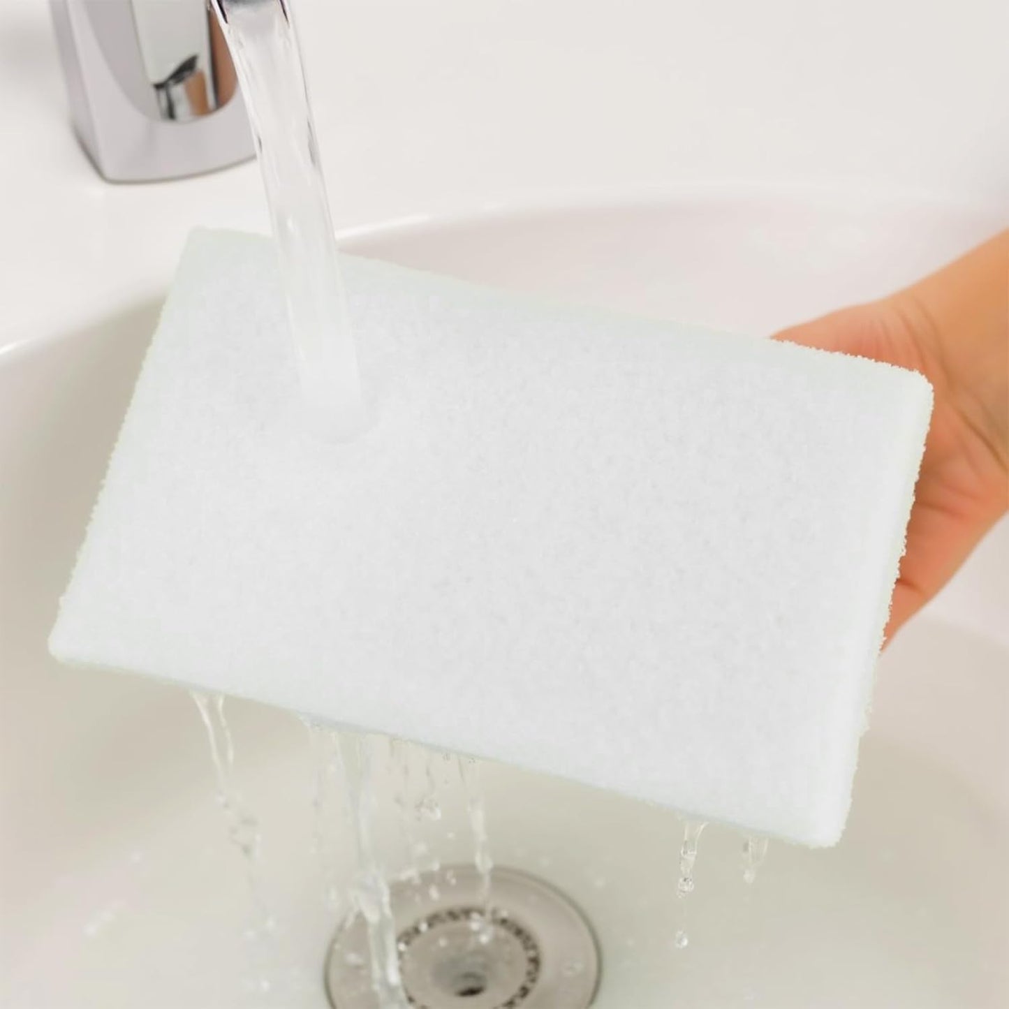 6 Pcs Hand Scrubber, Bathtub Scrubber with Handle, Non-Scratch Bathroom Scrubbing Pads for Cleaning Shower Tile Bathtube Sink Swimming Pool Step & Corner (Black)