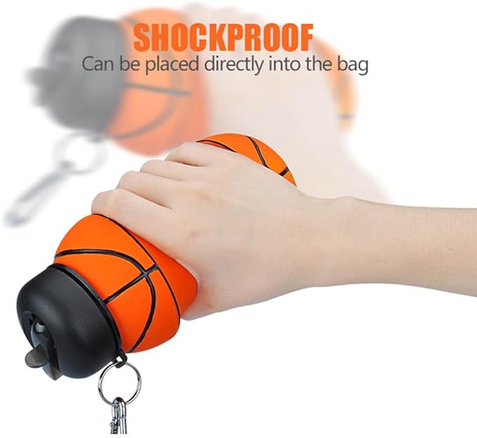 Soccer Water Bottle, 34oz Collapsible Silicone BPA-Free Kids Sports Bottle - Image 6