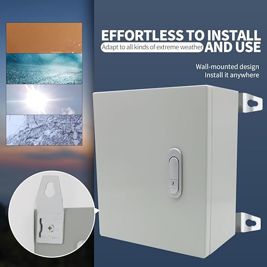 Steel Electrical Junction Box, 12 * 10 * 6 in Waterproof & Dustproof Electrical - Image 4