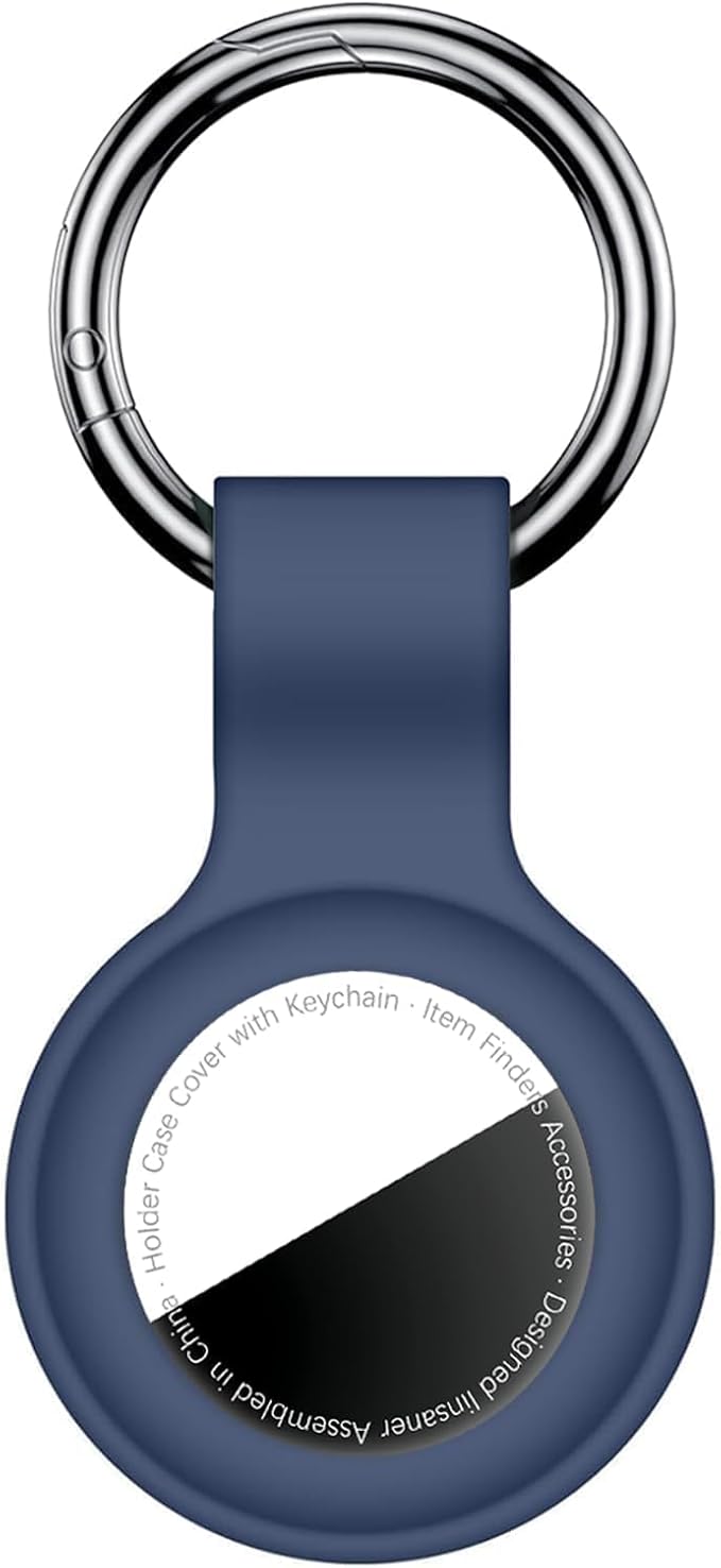 Linsaner Case for AirTag 2nd Gen & 1st Gen, Silicone Holder Keychain Key Ring by Linsaner