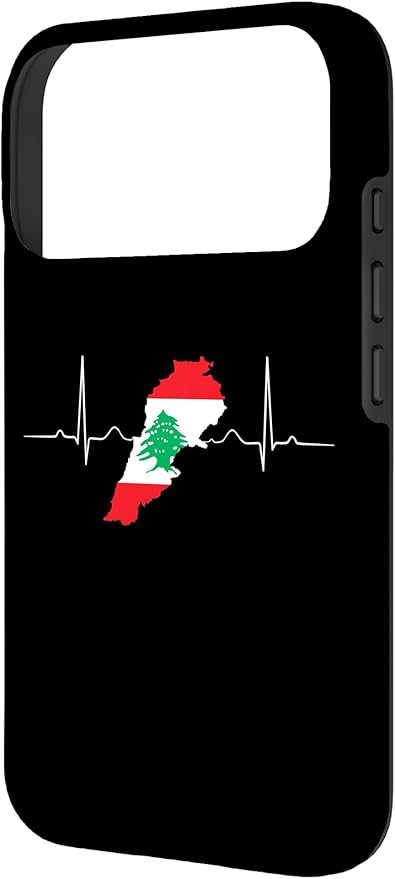 Lebanon Heart Lebanese Heartbeat Vintage Lebanon Map Case - Image 2