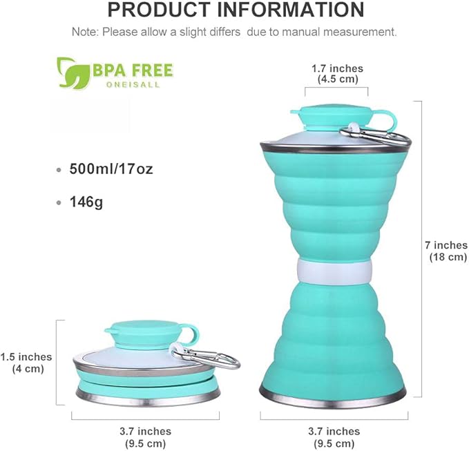 Collapsible Water Bottle, Camping Cup - Image 7