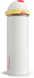 Insulated Water Bottle with Straw by ENCOOL
