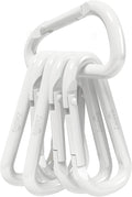 6PCS Carabiner Keychain, 2 inch Aluminum D-Clip Caribeener by Zalava