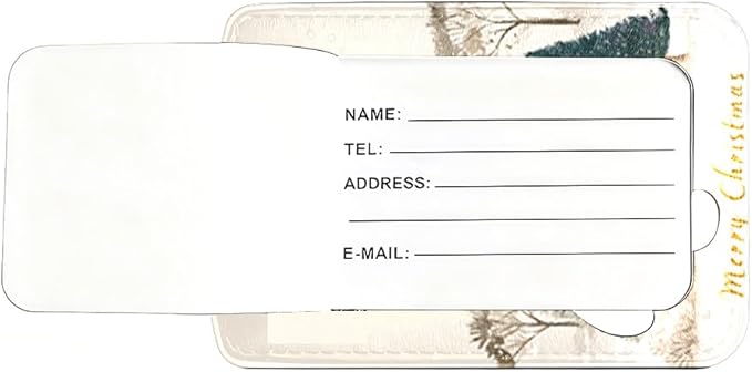 2 Pack Christmas Tree Luggage Tags - Image 7