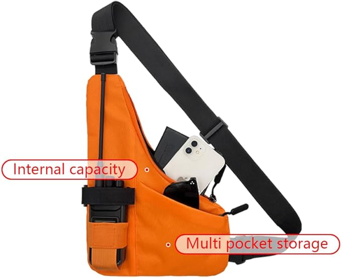 New Universal Radio L Shape Chest 2 Pockets Harness Tactical Vest Nylon Vest - Image 9
