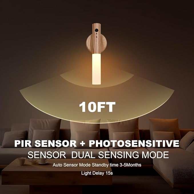 LANDGOO RGB Motion Sensor Night Light, Color Changing Atmosphere Lamp, Battery - Image 8
