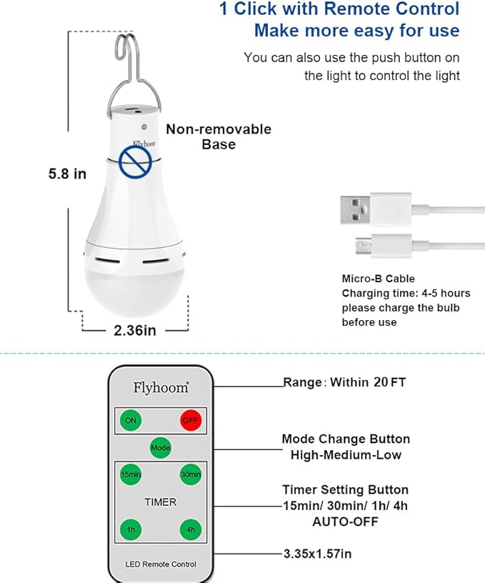 USB Rechargeable Light Bulbs - Image 7