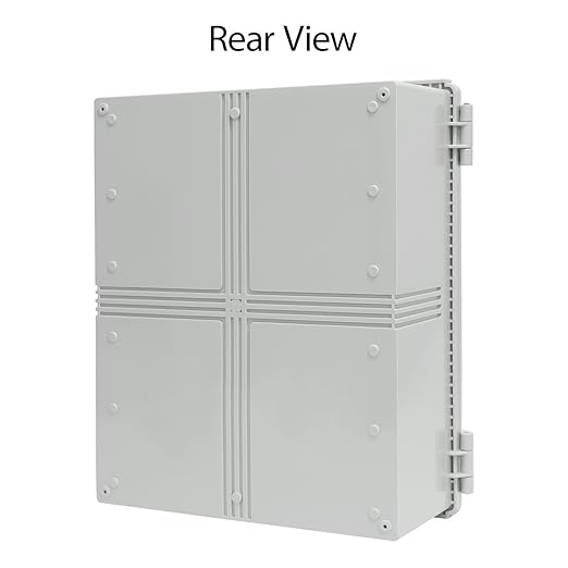 LeMotech Electrical Box, IP67 Waterproof Hinged Cover Stainless Steel Latch - Image 7