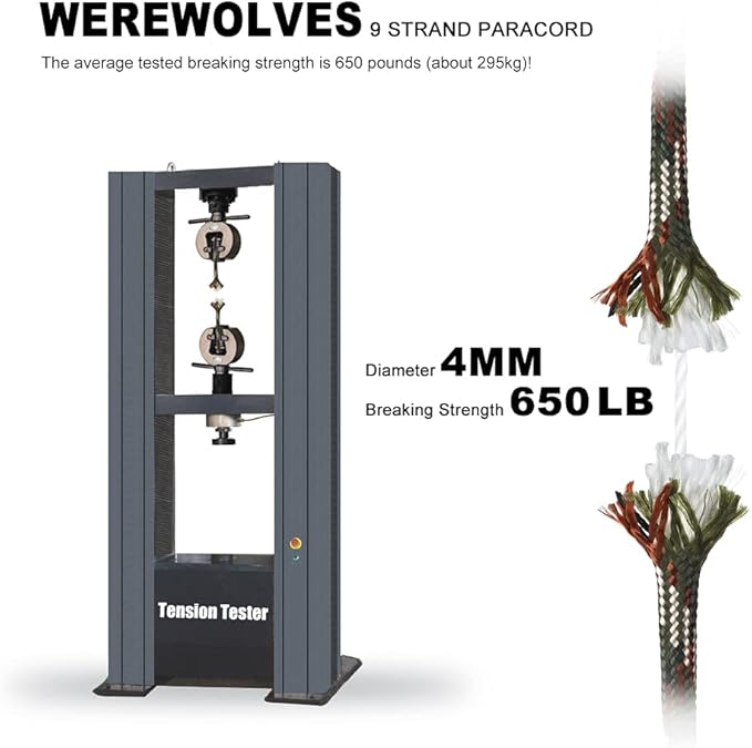 WEREWOLVES 650lb Paracord/Parachute Cord - Image 4