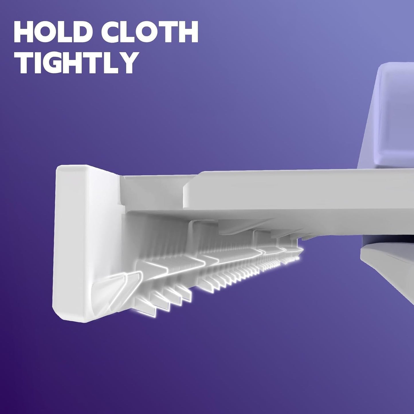 Sweeper Mop, Touch-Free Attach & Remove Cloth Instantly, Compatible with Swiffer Pads, Clamp Clip Dust Mop for Kitchen House | Dorm | Classroom Wood Hardwood Floor Wall Cleaning, Rugular Size 50 inch