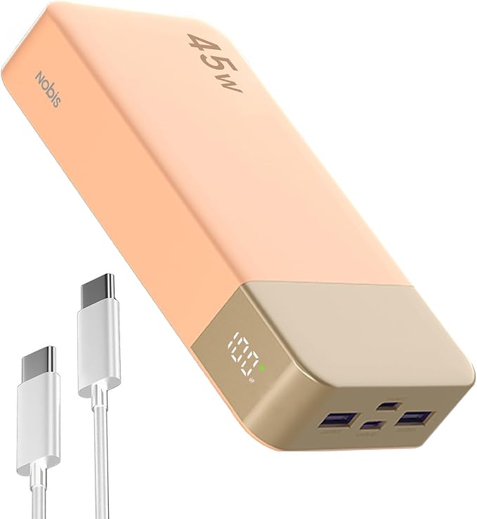 NOBIS Portable Charger, 20000mAh Power Bank, 45W Power Bank Fast Charging by NobisPowerbank