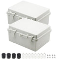 Zulkit 2pcs Junction Box ABS Plastic Dustproof Waterproof IP65 Electrical Boxes by Zulkit