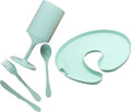 Knork Eco Party Bundle, Appetizer Plate, Party Cup, Party Utensils, 5 Piece Set by Knork