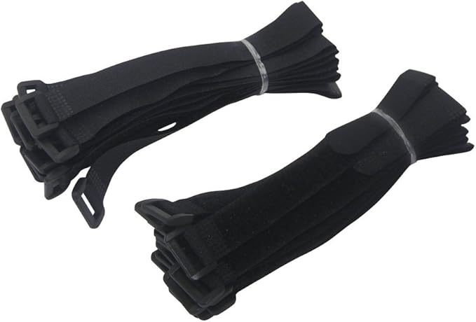 YiwerDer 8 Inch Hook and Loop Straps Reusable Fastening Cable Strap, Durable - Image 4