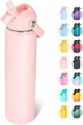Fijinhom 24oz Insulated Stainless Steel Water Bottle, Wide Mouth Double Wall by Fijinhom