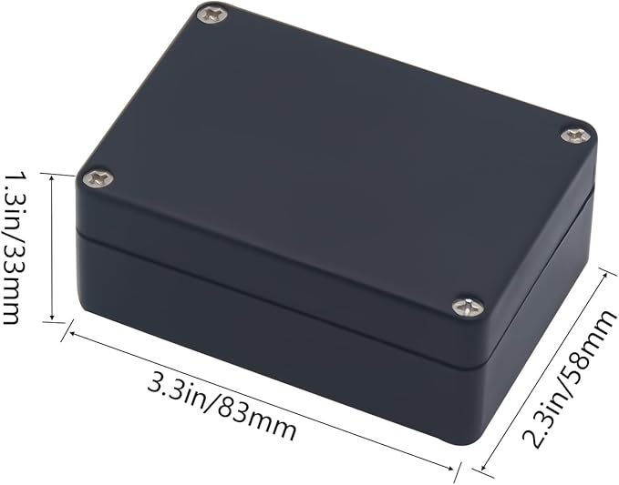 Project Box ABS Black Electrical Boxes IP65 Outdoor Waterproof Box Electronic - Image 2