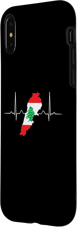 Lebanon Heart Lebanese Heartbeat Vintage Lebanon Map Case - Image 2