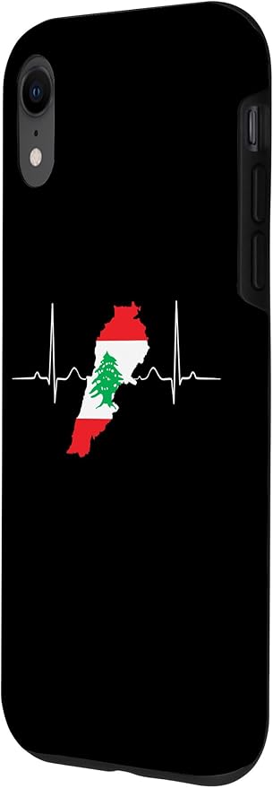 Lebanon Heart Lebanese Heartbeat Vintage Lebanon Map Case - Image 2