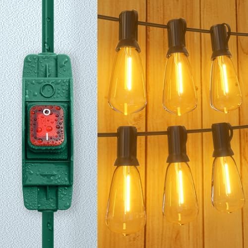 Extension Cord with Switch On/Off Waterproof Switch 10Ft No Plugging and - Image 4