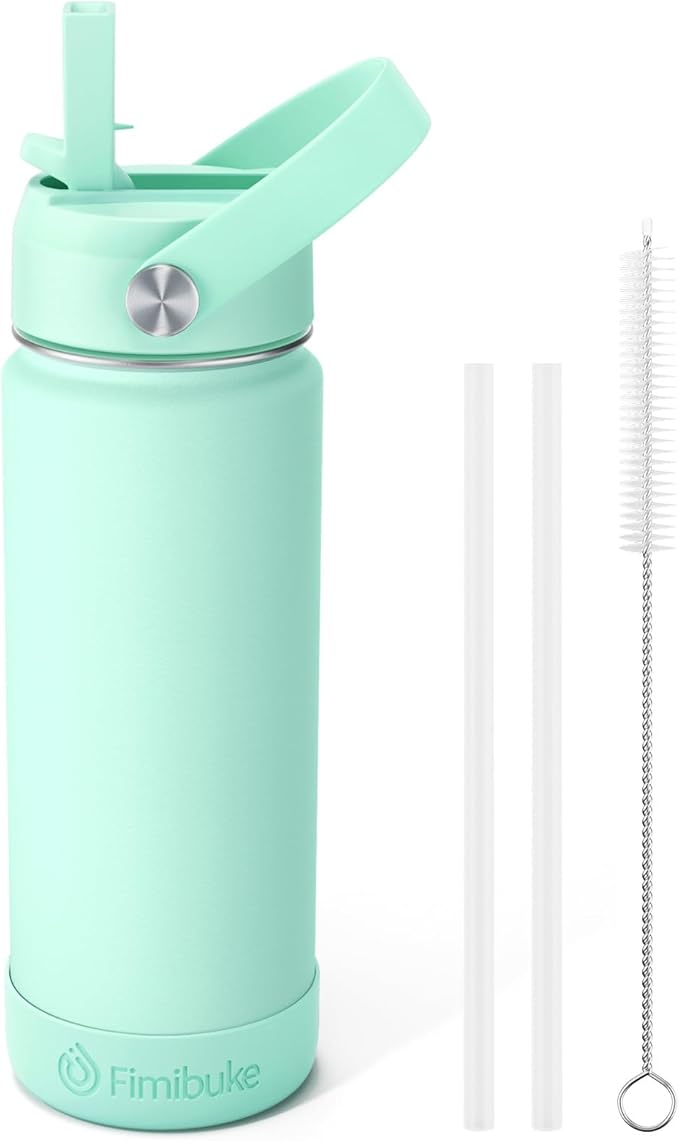 Fimibuke Kids Insulated Water Bottle, 18oz BPA FREE 18/8 Stainless Steel Kids by Fimibuke